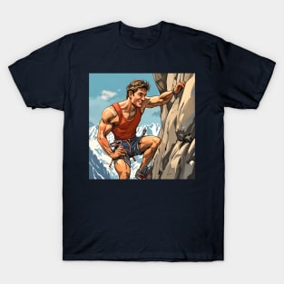 Rock Climbing in the Swiss Alps T-Shirt